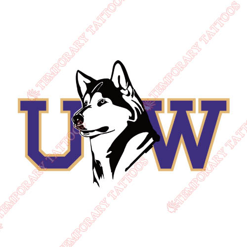 Washington Huskies Customize Temporary Tattoos Stickers NO.6889